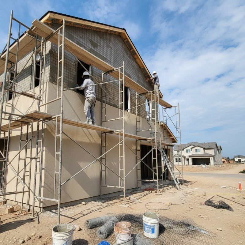 Acrylic Stucco Installation detail
